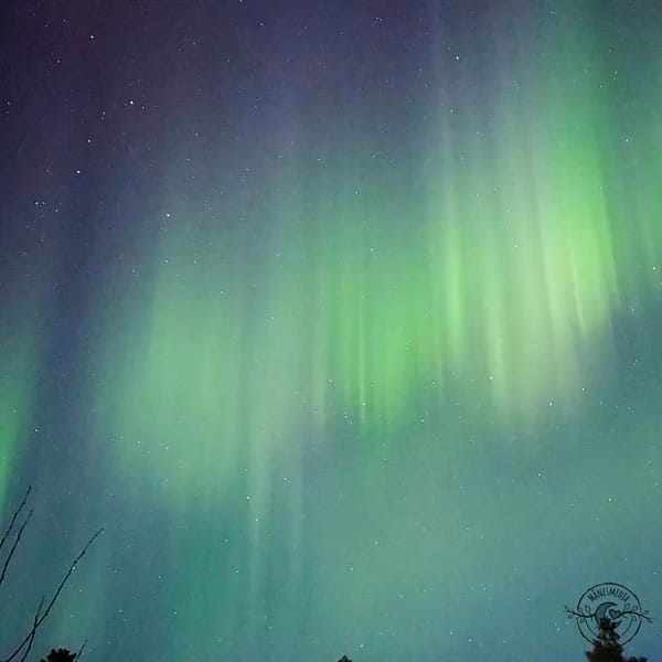 norrsken x supermoon Nordlicht x Supermoon
